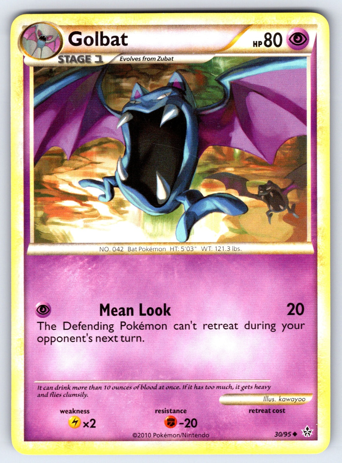Golbat Uncommon Unleashed 30/95 LP 2010