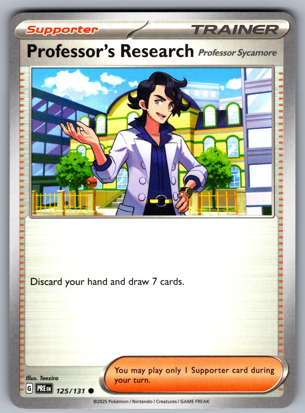 Professor's Research [Professor Sycamore] Common SV: Prismatic Evolutions 125/131 NM 2025