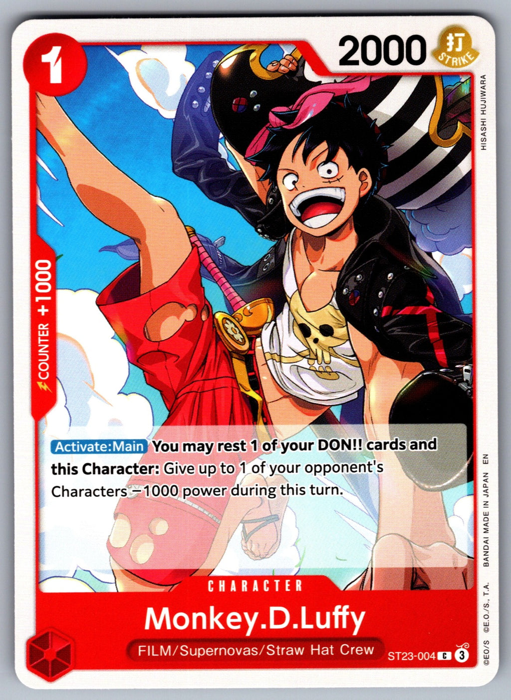 Monkey.D.Luffy C Starter Deck 23: RED Shanks ST23-004 NM 2025