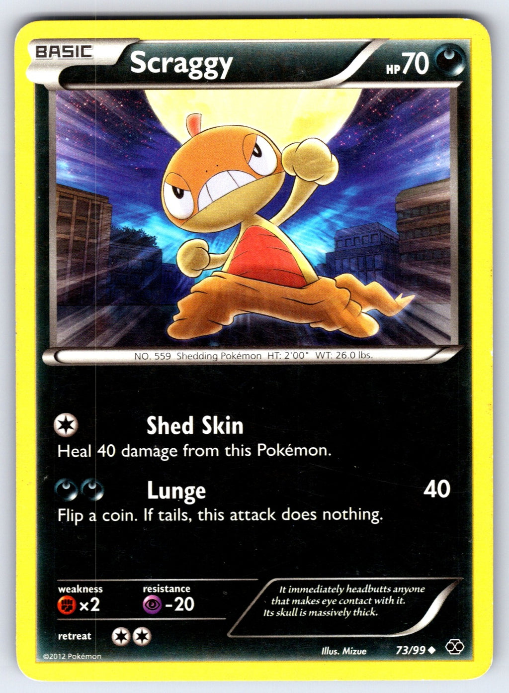 Scraggy Uncommon Next Destinies 73/99 LP 2012