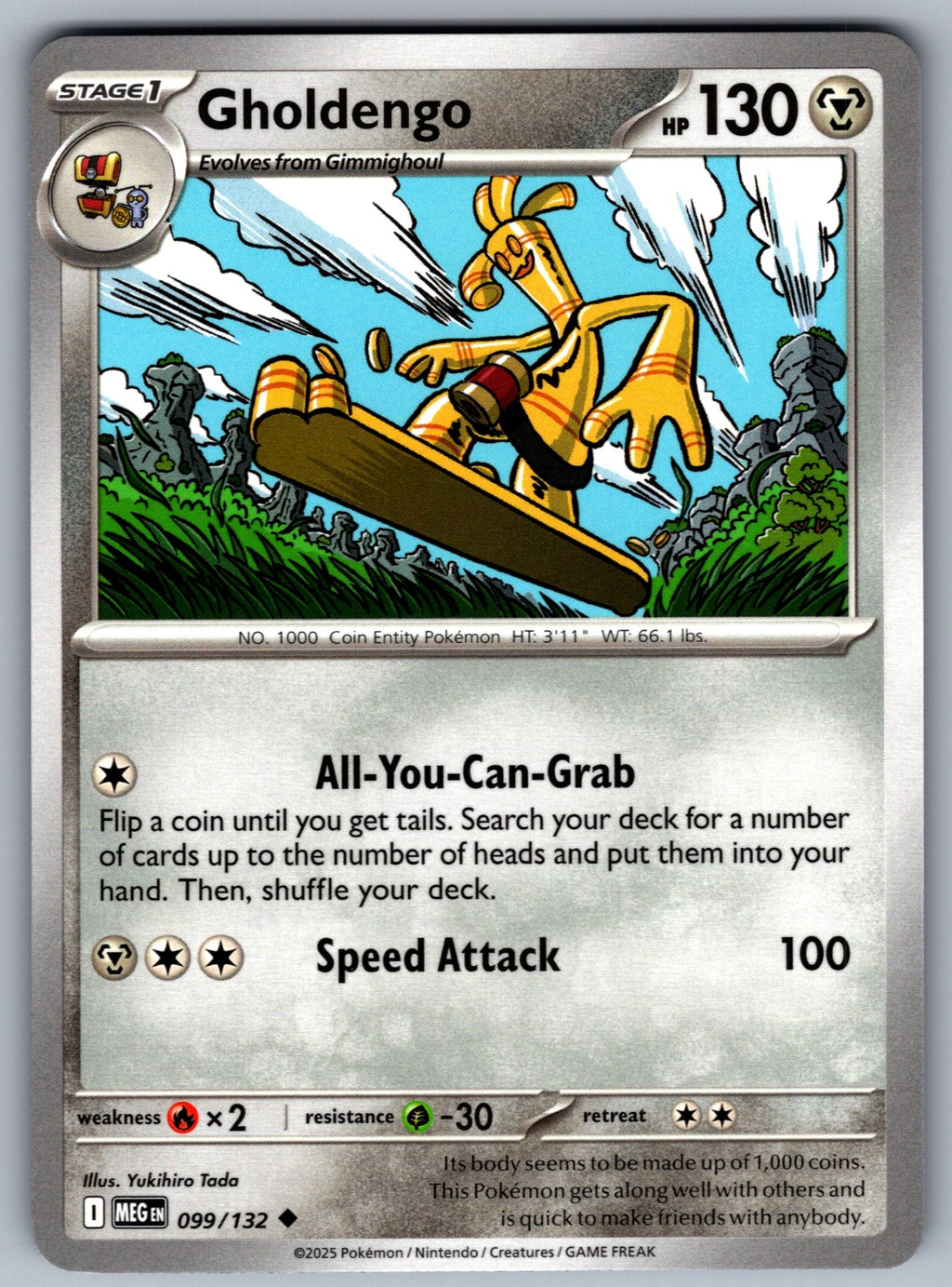 Gholdengo Uncommon ME01: Mega Evolution 099/132 NM 2025