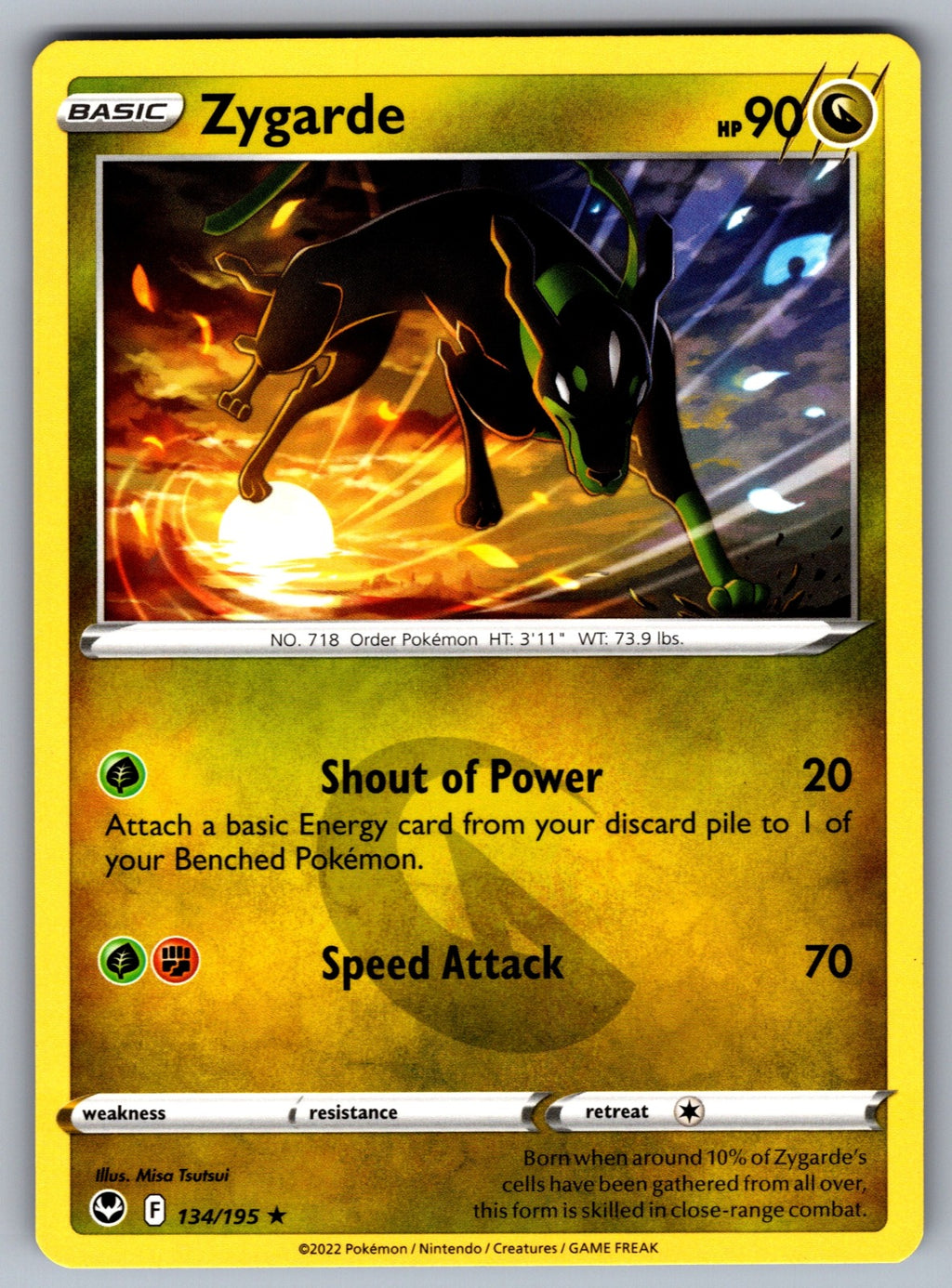 Zygarde Rare SWSH12: Silver Tempest 134/195 NM 2022
