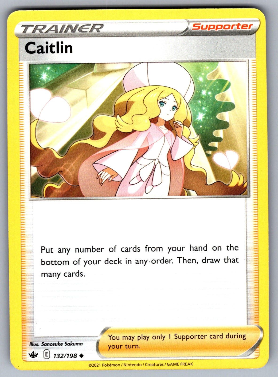 Caitlin Uncommon SWSH06: Chilling Reign 132/198 NM 2021