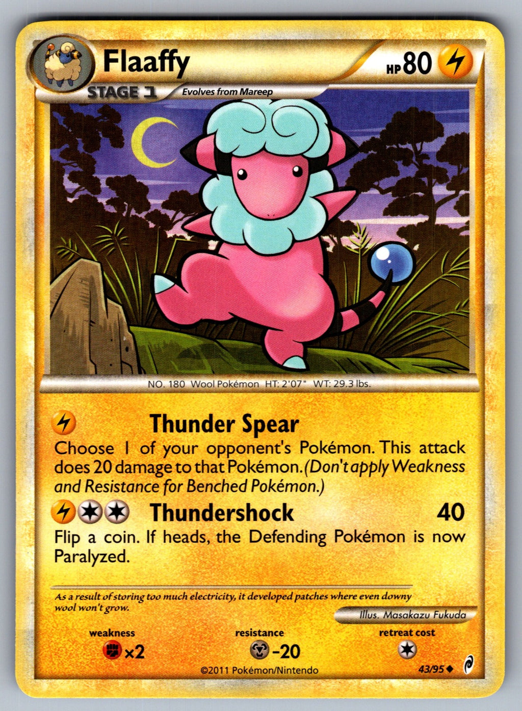 Flaaffy Uncommon Call of Legends 43/95 LP 2011