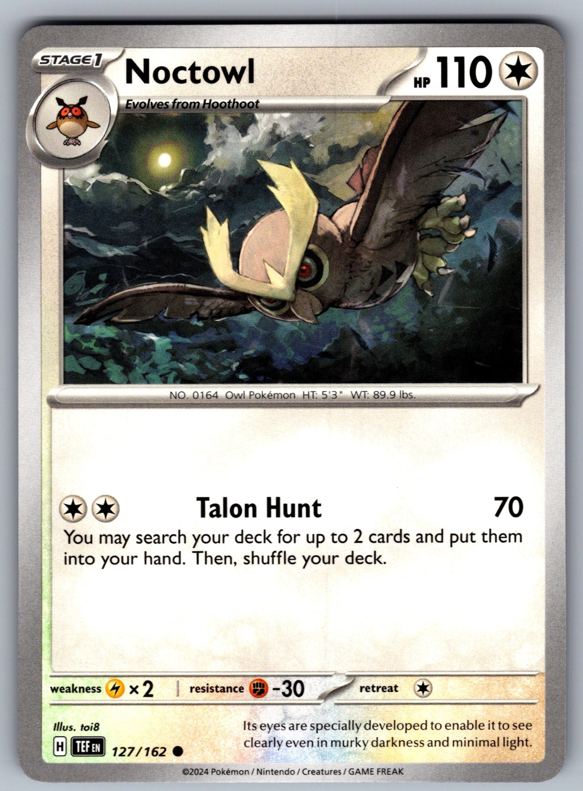 Noctowl Common SV05: Temporal Forces 127/162 NM 2024