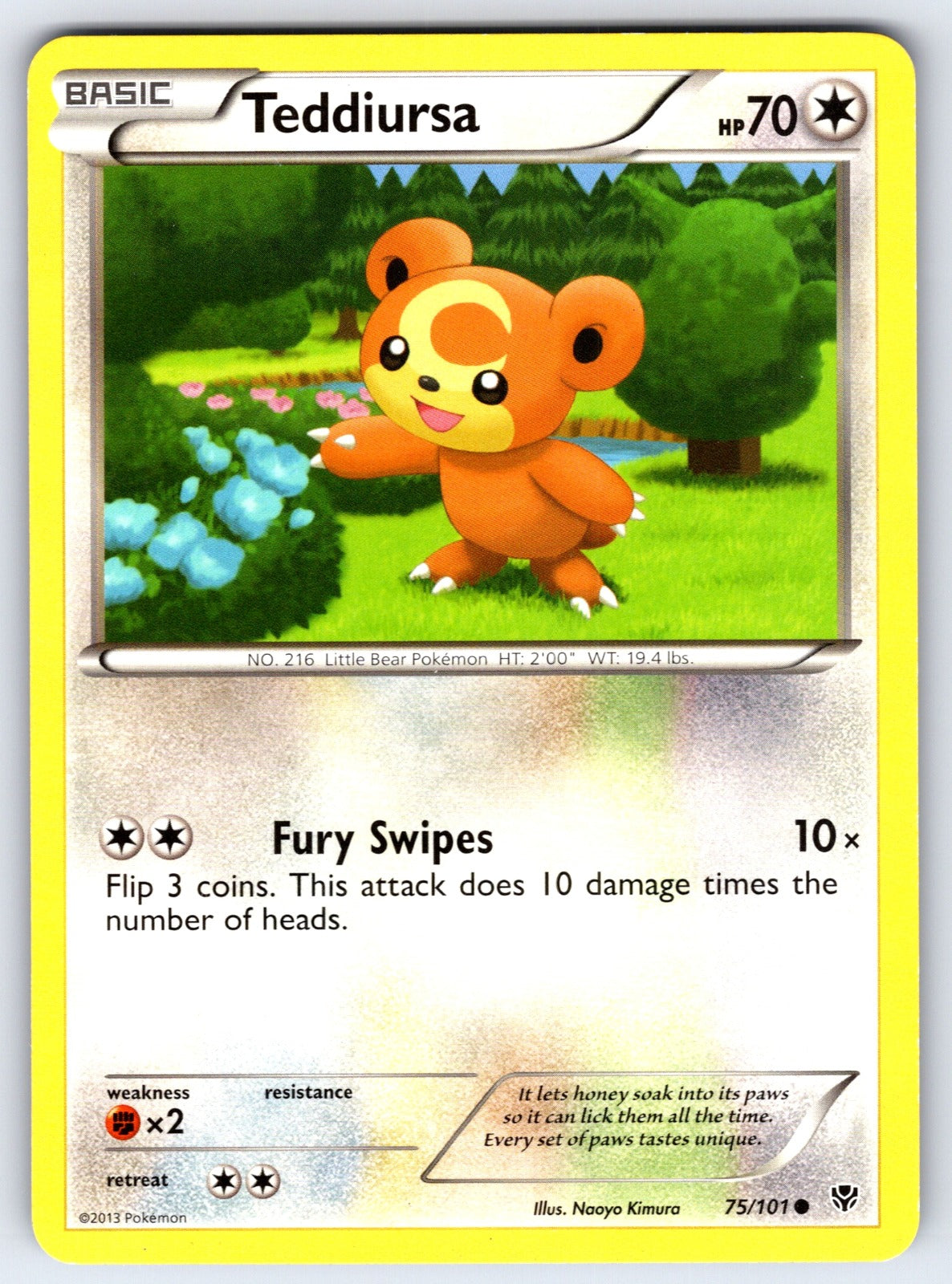 Teddiursa Common Plasma Blast 75/101 LP 2013