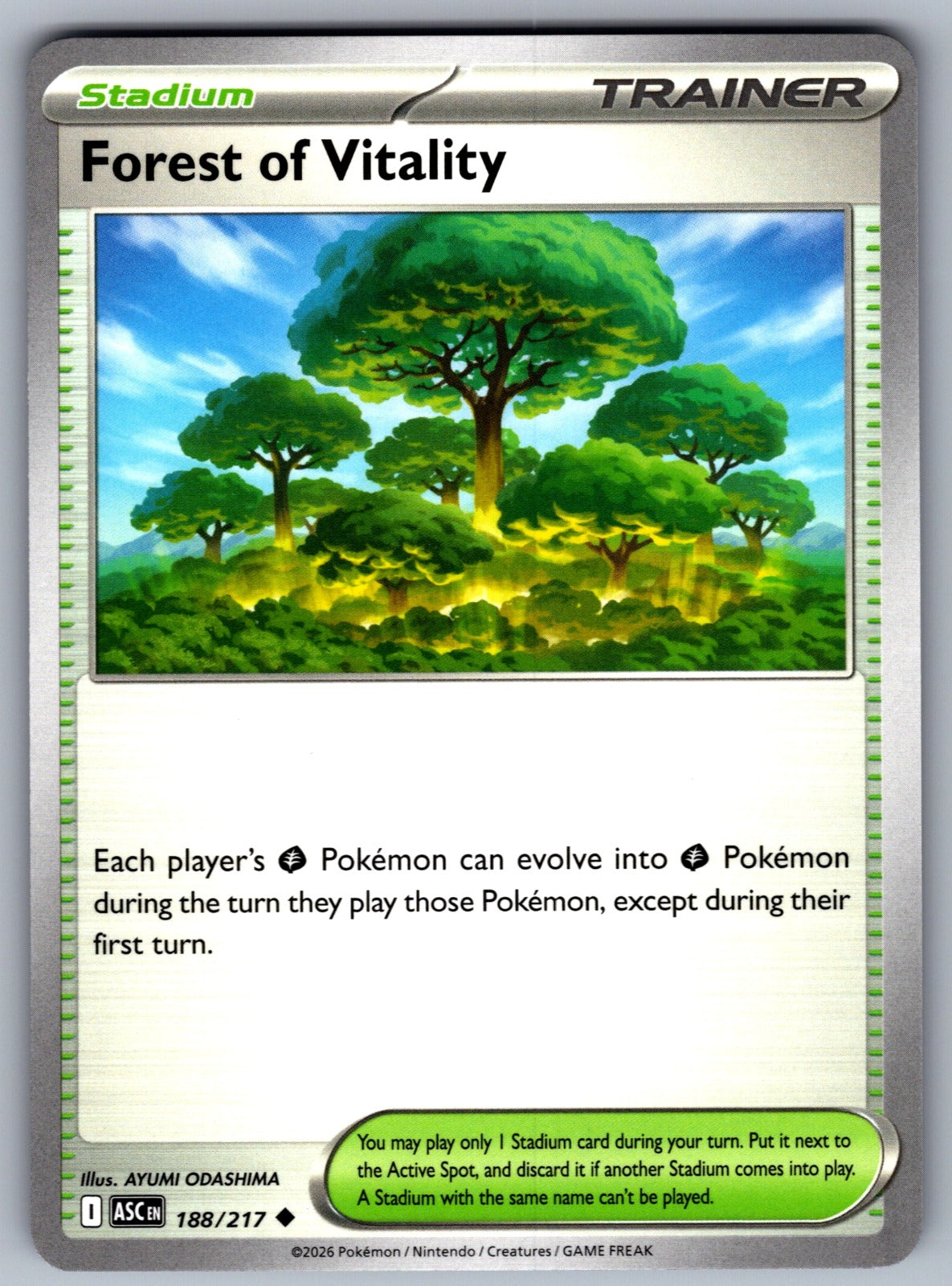 Forest of Vitality Uncommon ME: Ascended Heroes 188/217 NM 2026