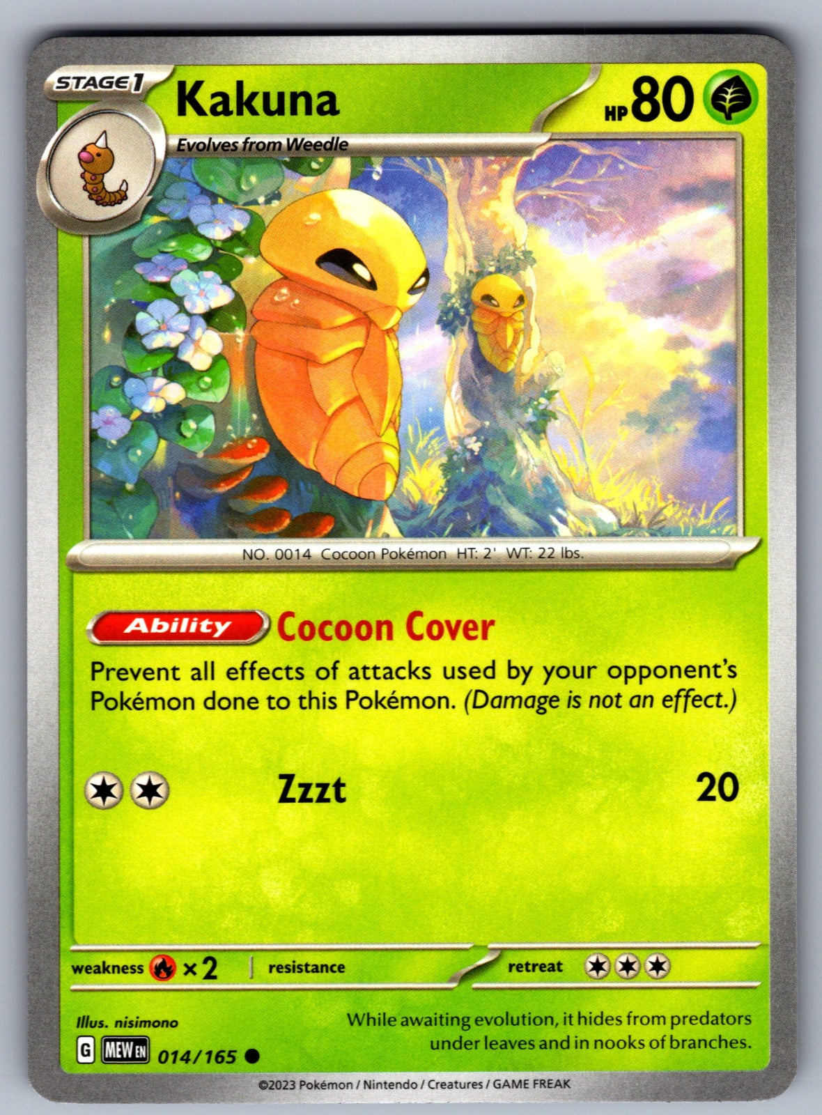 Kakuna Common SV: Scarlet & Violet 151 014/165 NM 2023