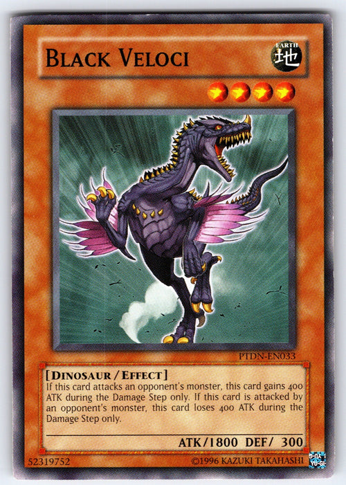 Black Veloci 1st Edition Common Speed Duel GX: Midterm Destruction SGX4-ENC06 LP