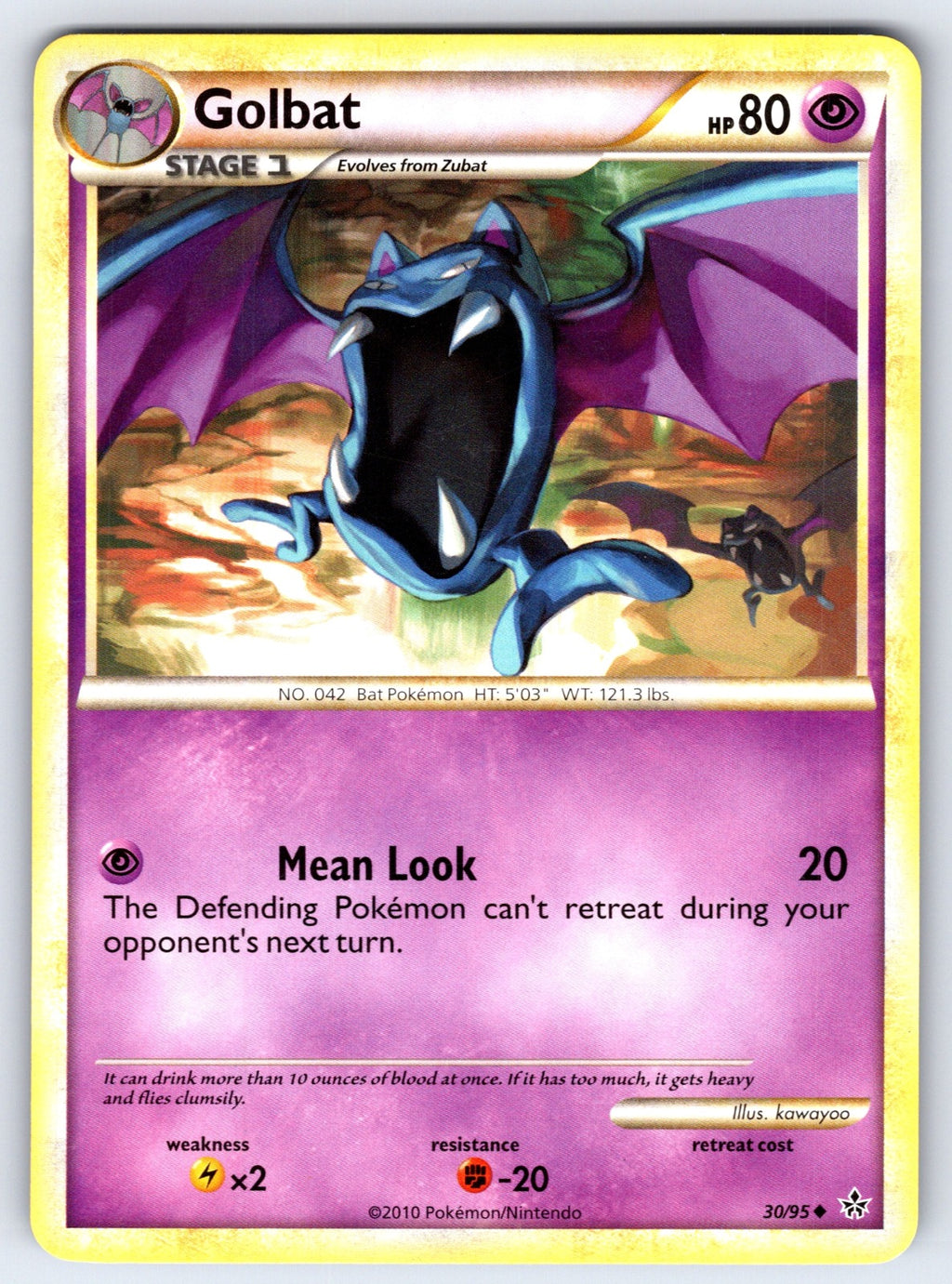 Golbat Uncommon Unleashed 30/95 LP 2010