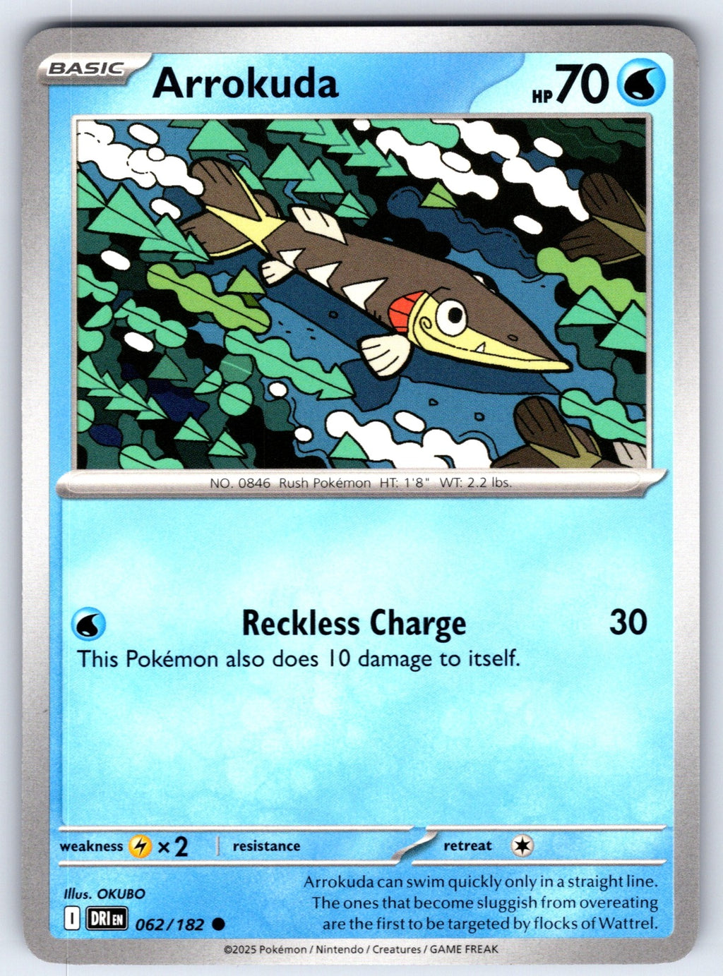Arrokuda Common SV10: Destined Rivals 062/182 NM 2025