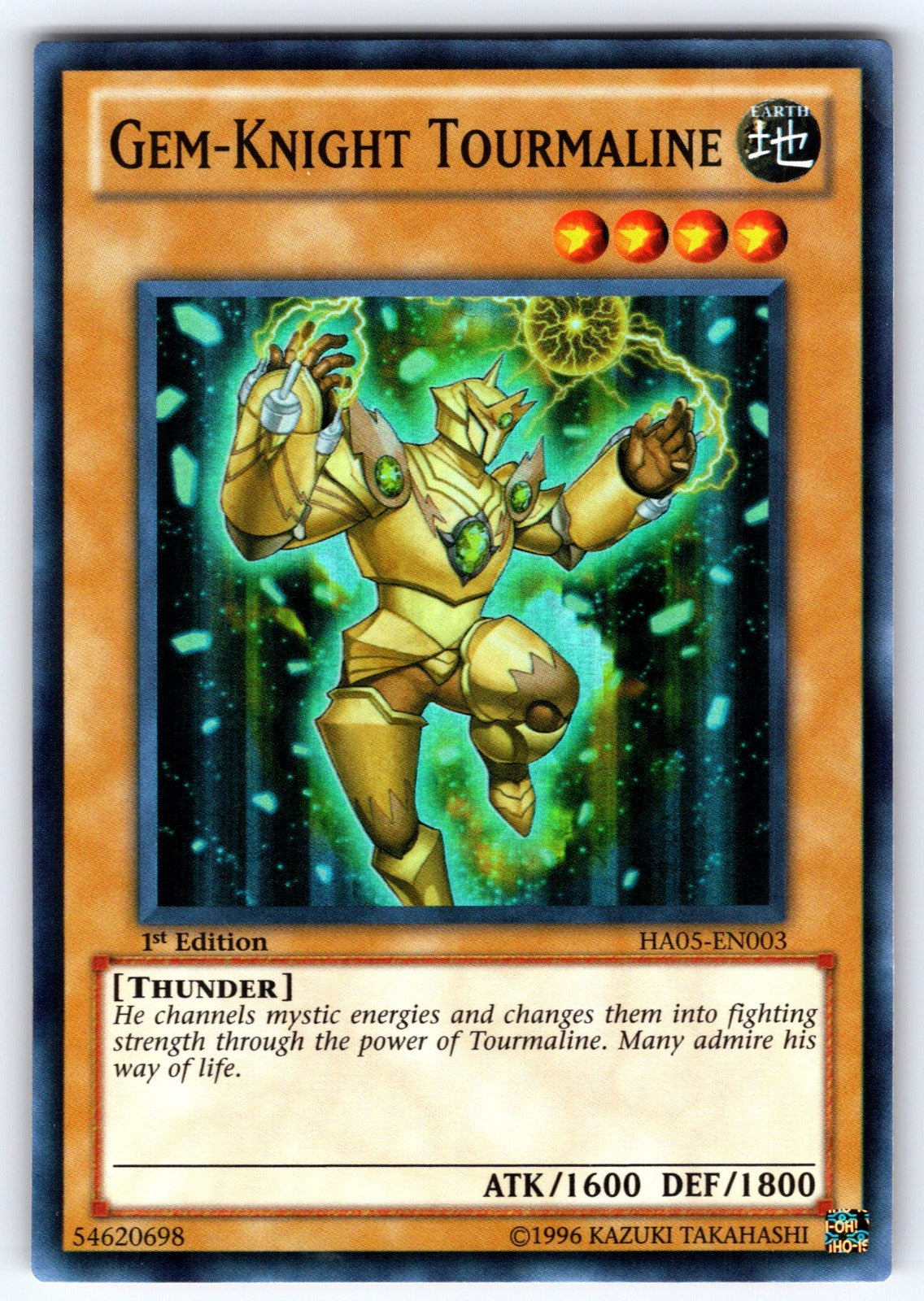 Gem-Knight Tourmaline Unlimited Super Rare Hidden Arsenal 5: Steelswarm Invasion