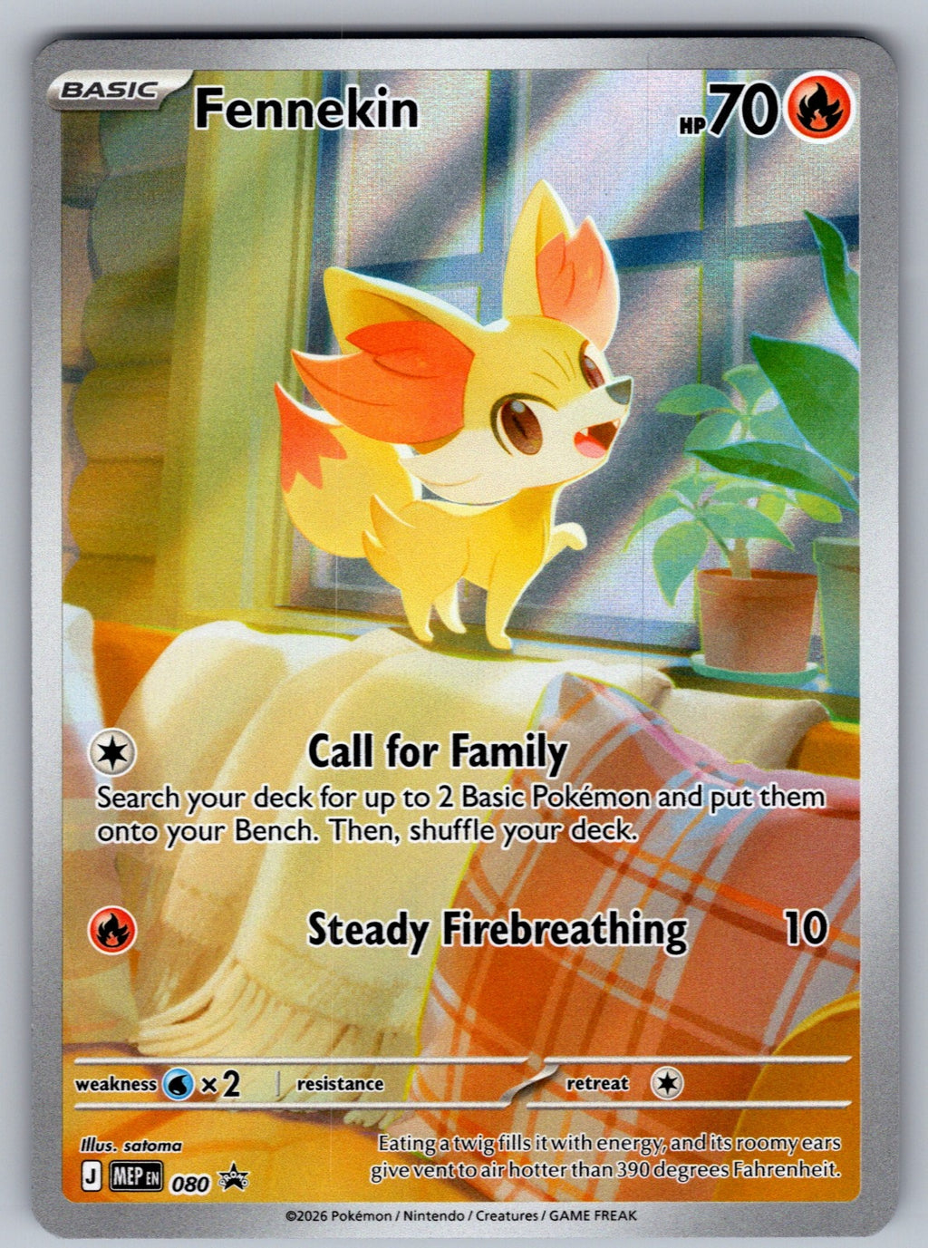 Fennekin Holo Promo ME: Mega Evolution Promo 080 NM 2025
