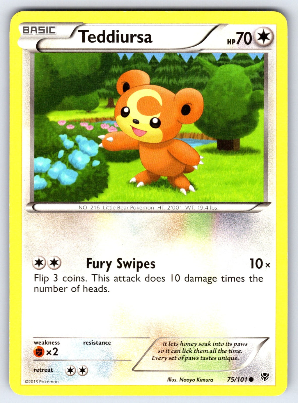 Teddiursa Common Plasma Blast 75/101 LP 2013