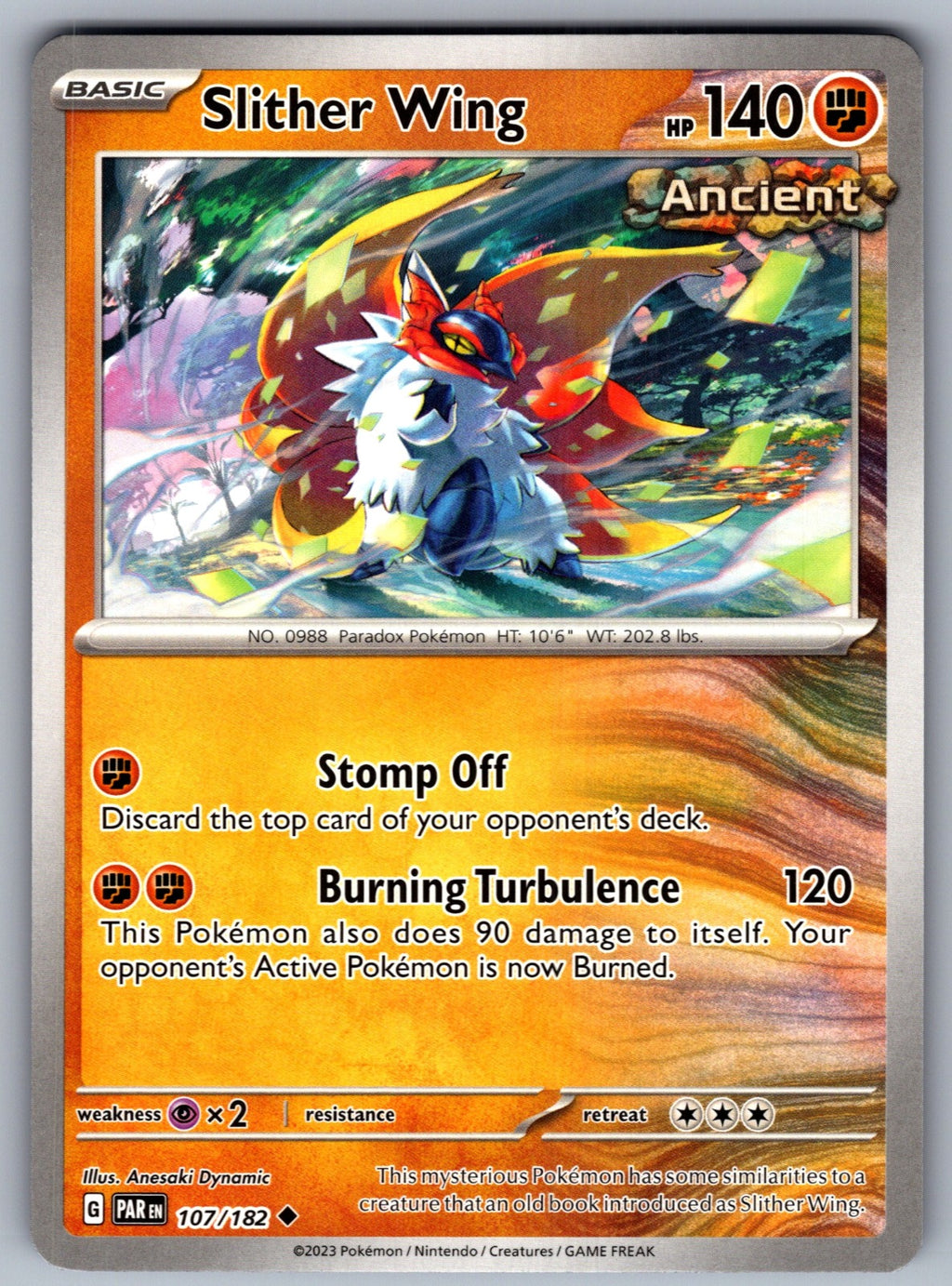 Slither Wing Uncommon SV04: Paradox Rift 107/182 NM 2023