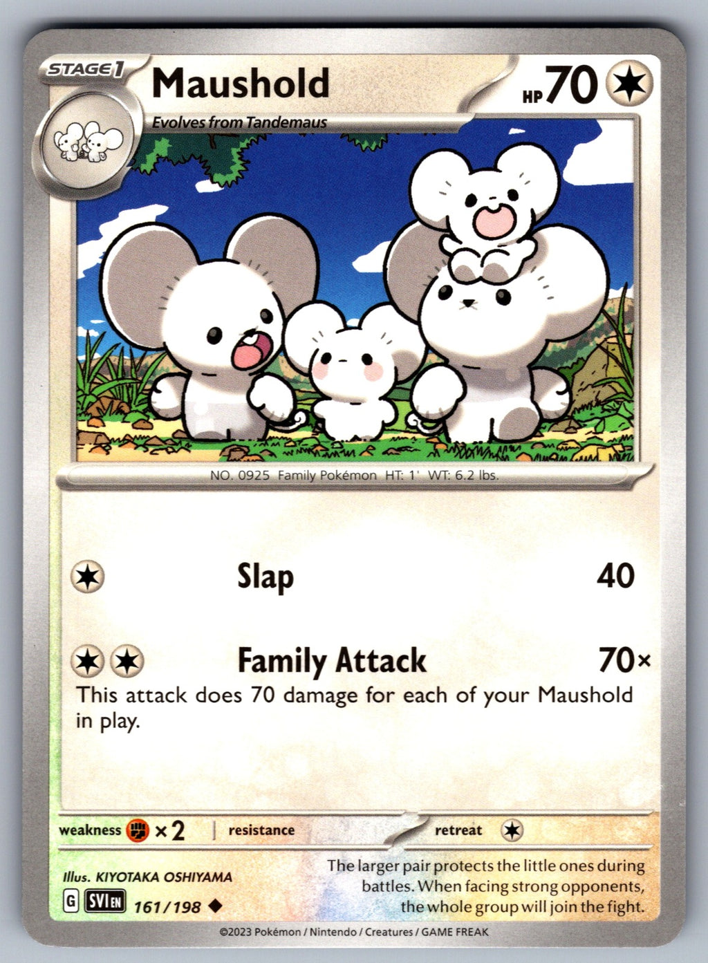Maushold Uncommon SV01: Scarlet & Violet Base Set 161/198 NM 2023