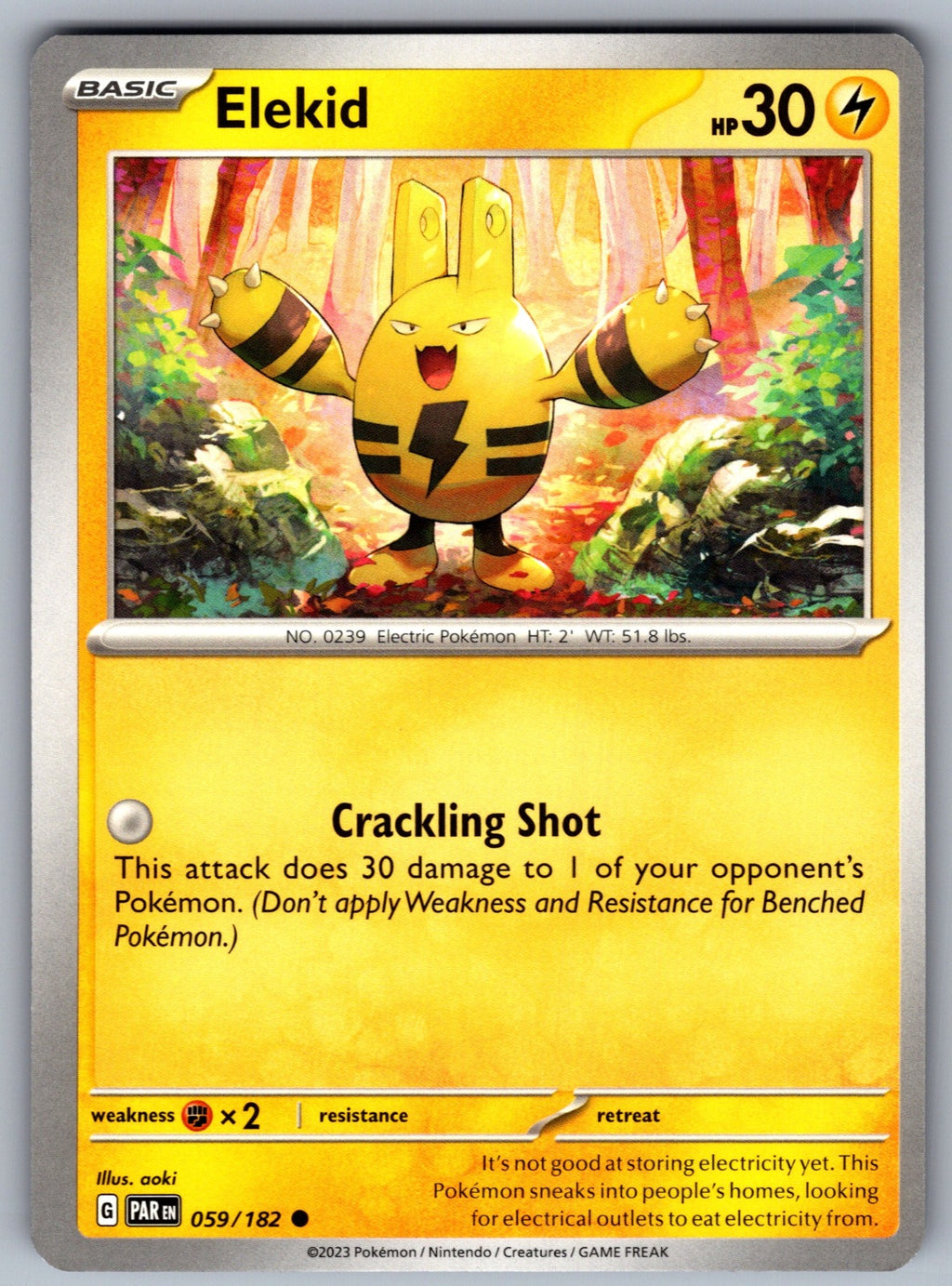 Elekid Common SV04: Paradox Rift 059/182 NM 2023