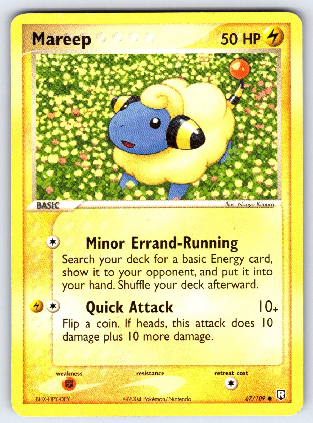 Mareep Common Team Rocket Returns 67/109 LP 2004