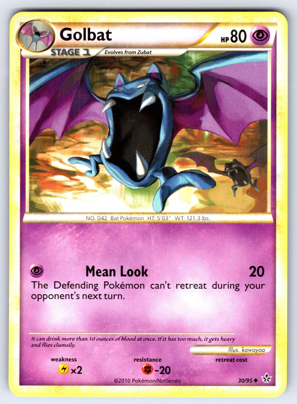 Golbat Uncommon Unleashed 30/95 LP 2010