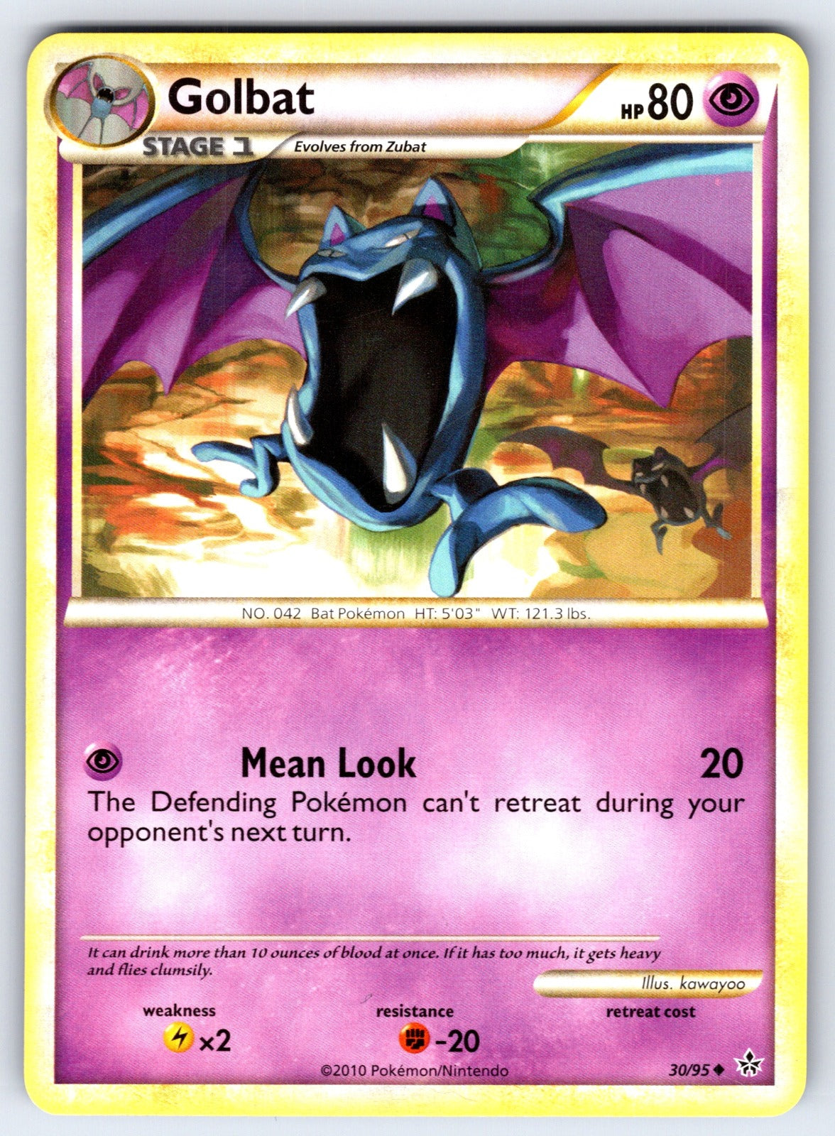 Golbat Uncommon Unleashed 30/95 LP 2010