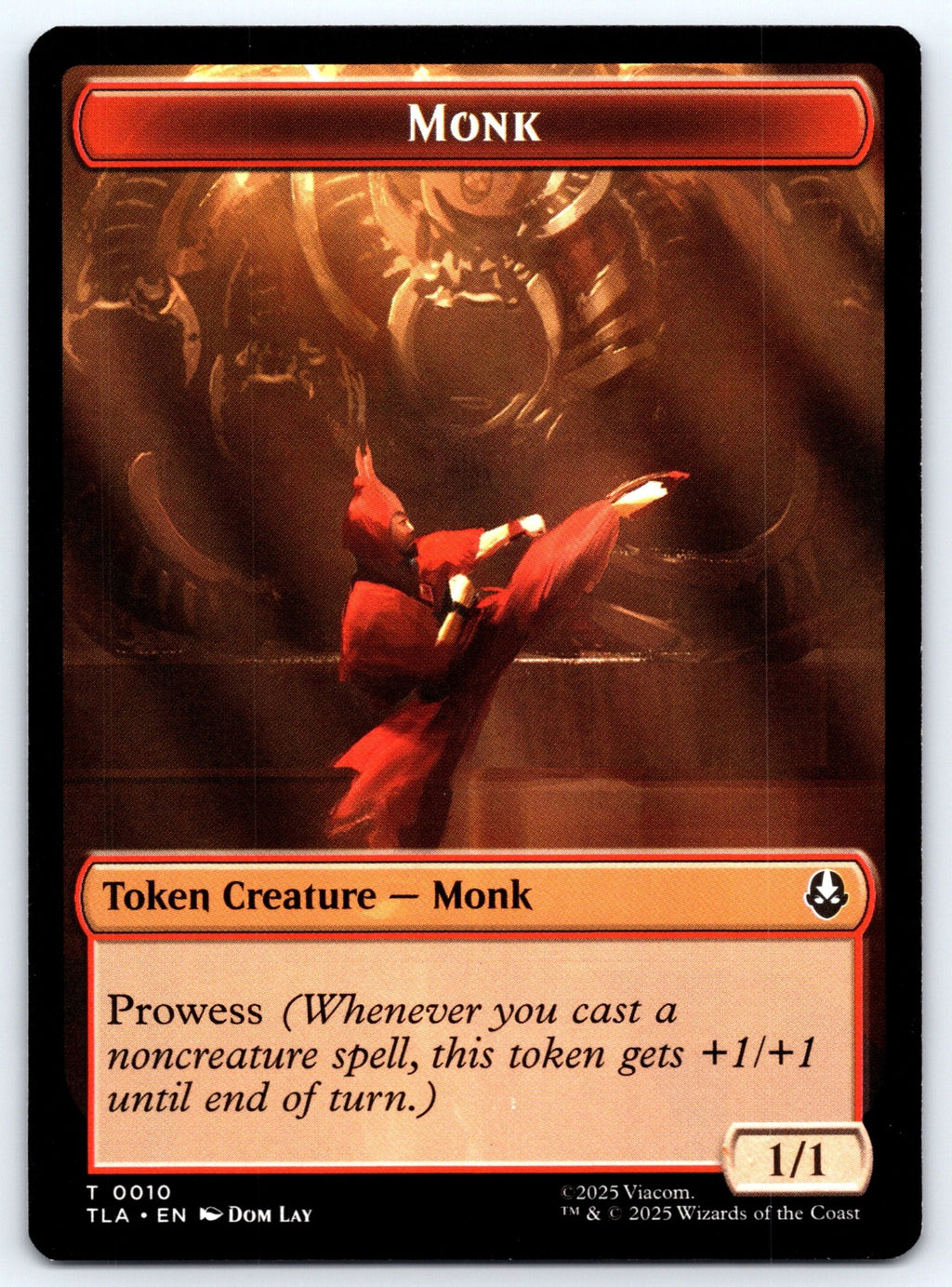 Monk // Food (0021) Double-Sided Token T Avatar: The Last Airbender 10 // 21 NM 