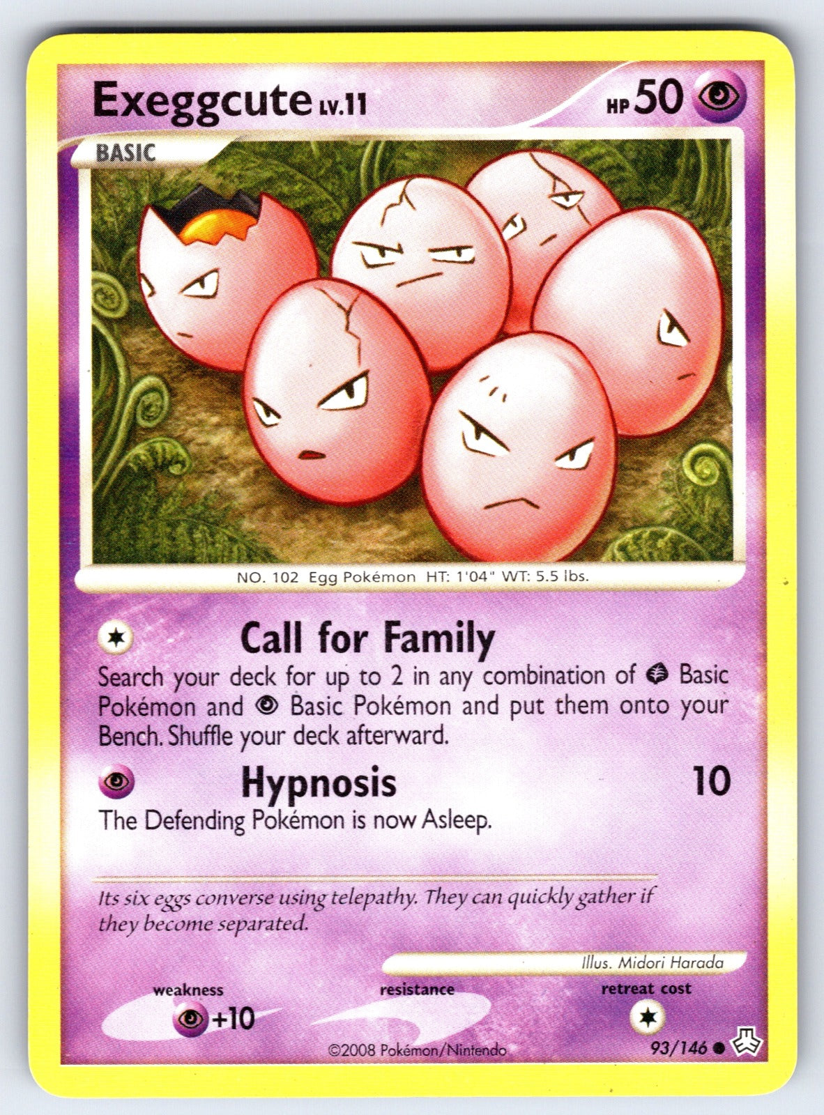 Exeggcute Common Legends Awakened 93/146 LP 2008