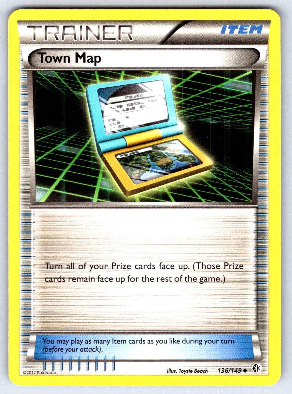 Town Map Uncommon Boundaries Crossed 136/149 LP 2012