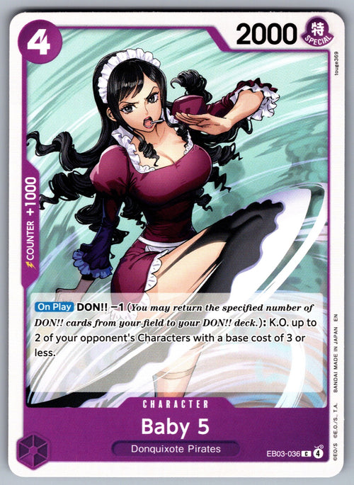 Baby 5 C Extra Booster: One Piece Heroines Edition EB03-036 NM 2026