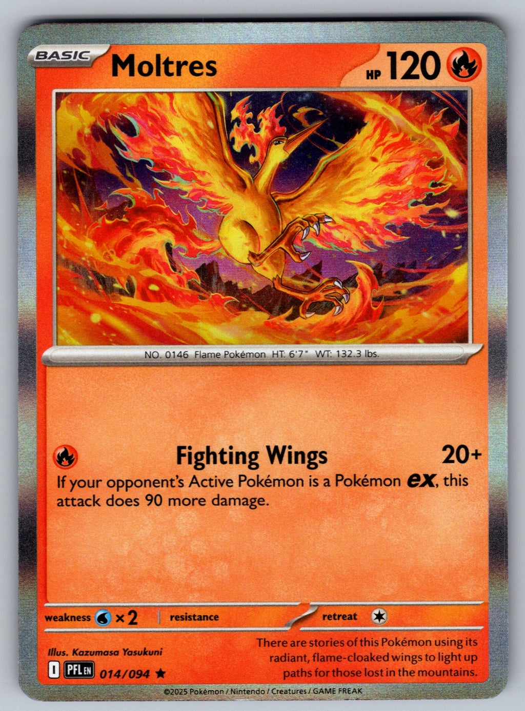 Moltres Holo Rare ME02: Phantasmal Flames 014/094 NM 2025