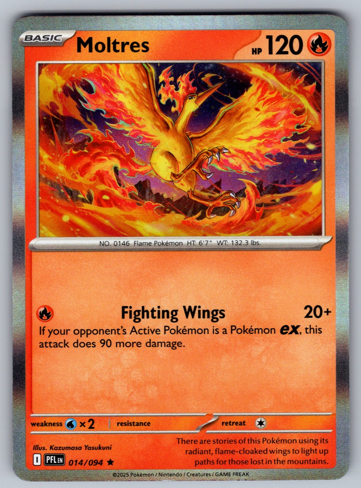 Moltres Holo Rare ME02: Phantasmal Flames 014/094 NM 2025