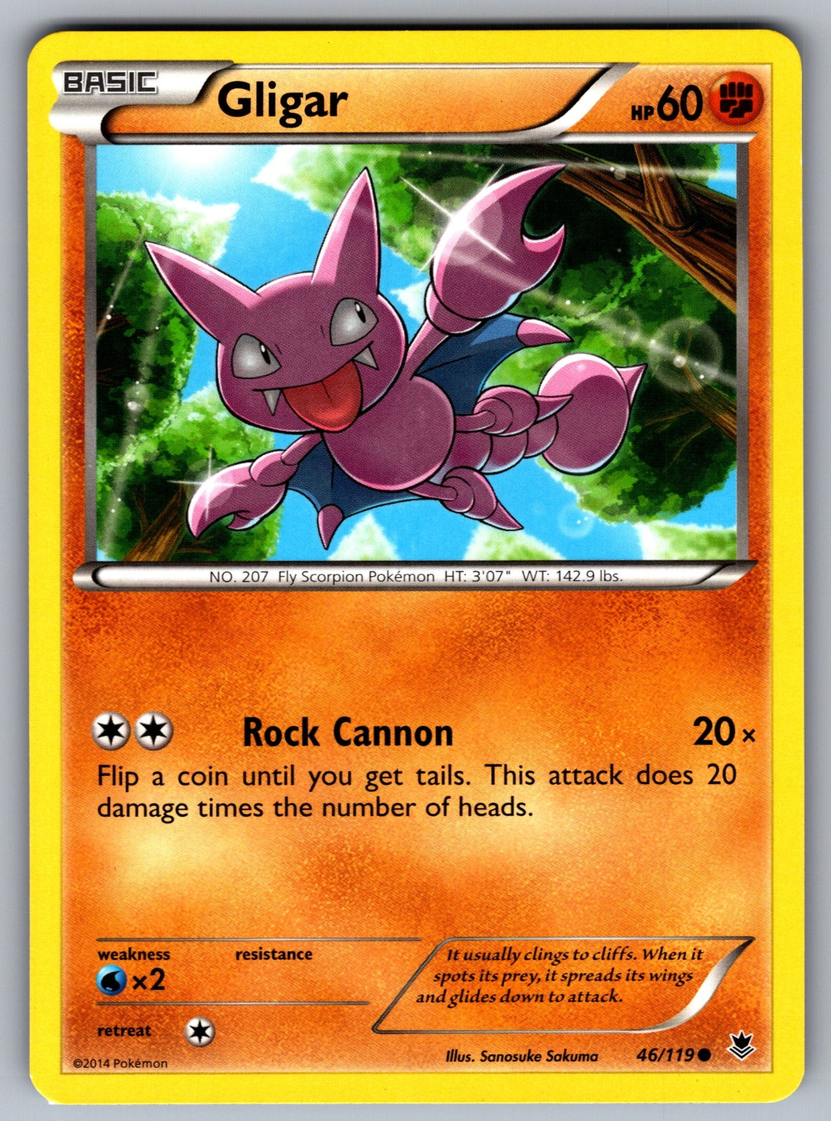 Gligar Common XY - Phantom Forces 46/119 LP 2014