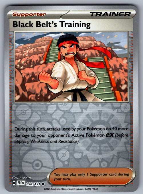 Black Belt's Training Reverse Holo Common SV: Prismatic Evolutions 098/131 NM 20