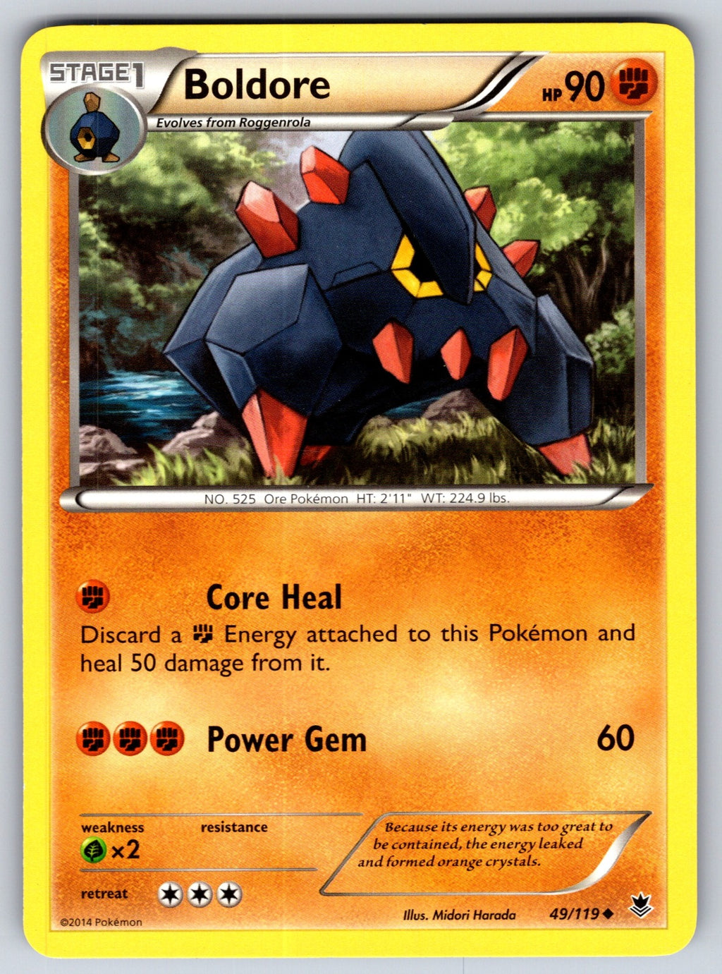 Boldore Uncommon XY - Phantom Forces 49/119 LP 2014