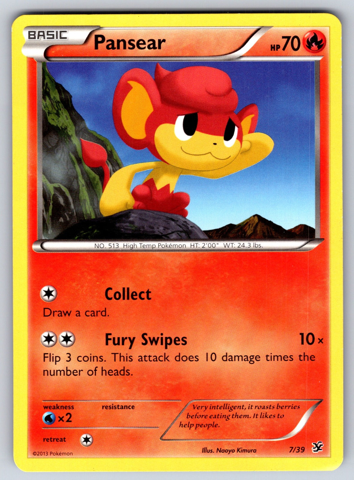 Pansear Common Kalos Starter Set 7/39 LP 2013