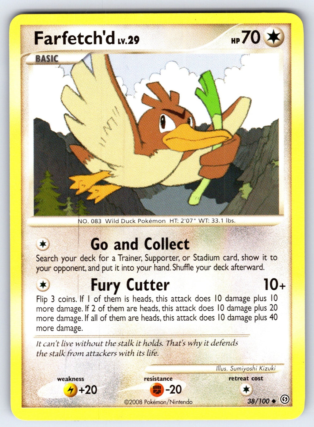 Farfetch'd Uncommon Stormfront 38/100 LP 2008