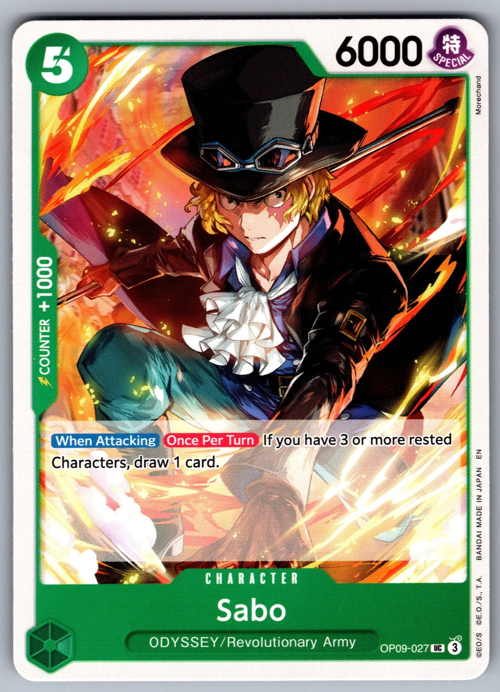 Sabo (027) UC Emperors in the New World OP09-027 NM 2024