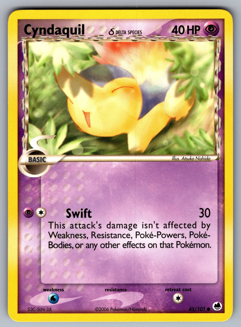 Cyndaquil (Delta Species) Common Dragon Frontiers 45/101 NM 2006