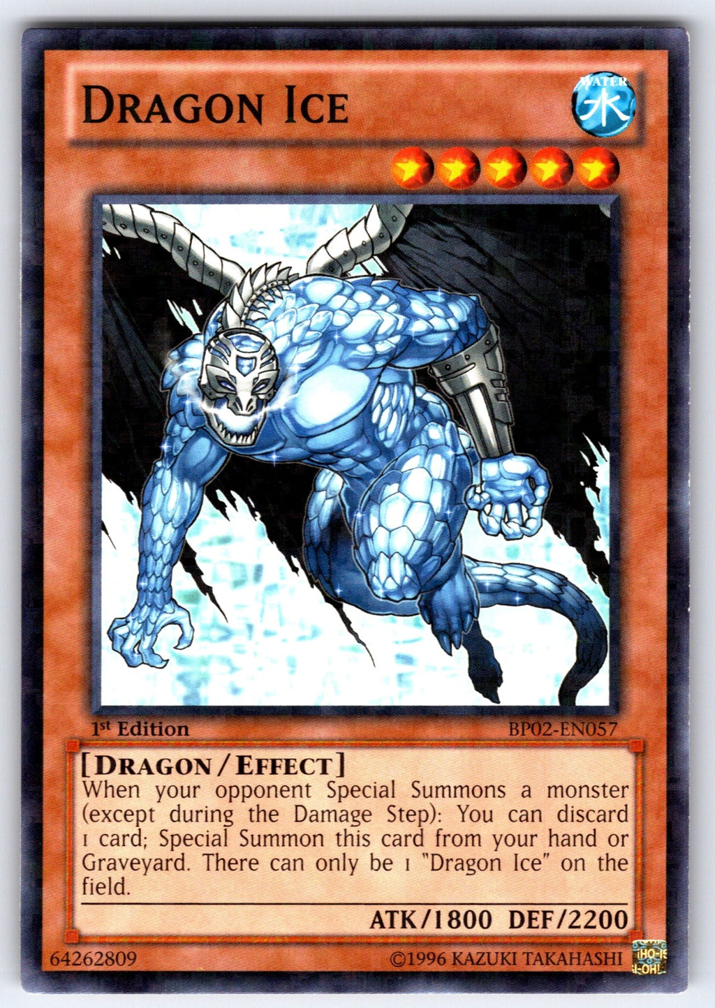 Dragon Ice Unlimited Common Battle Pack 2: War of the Giants BP02-EN057 NM 2013