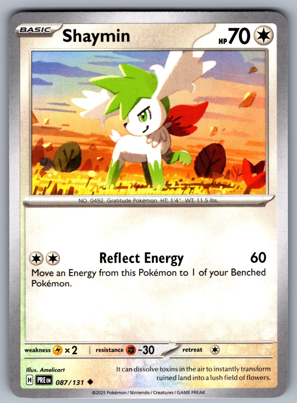 Shaymin Uncommon SV: Prismatic Evolutions 087/131 NM 2025