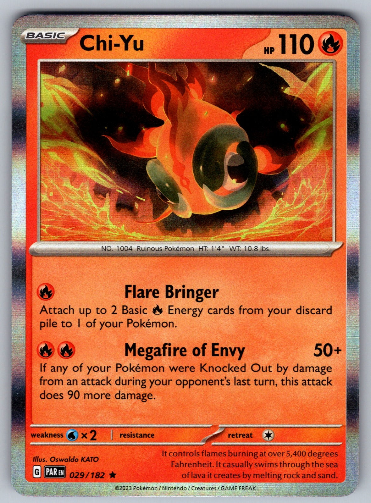 Chi-Yu Holo Rare SV04: Paradox Rift 029/182 NM 2023