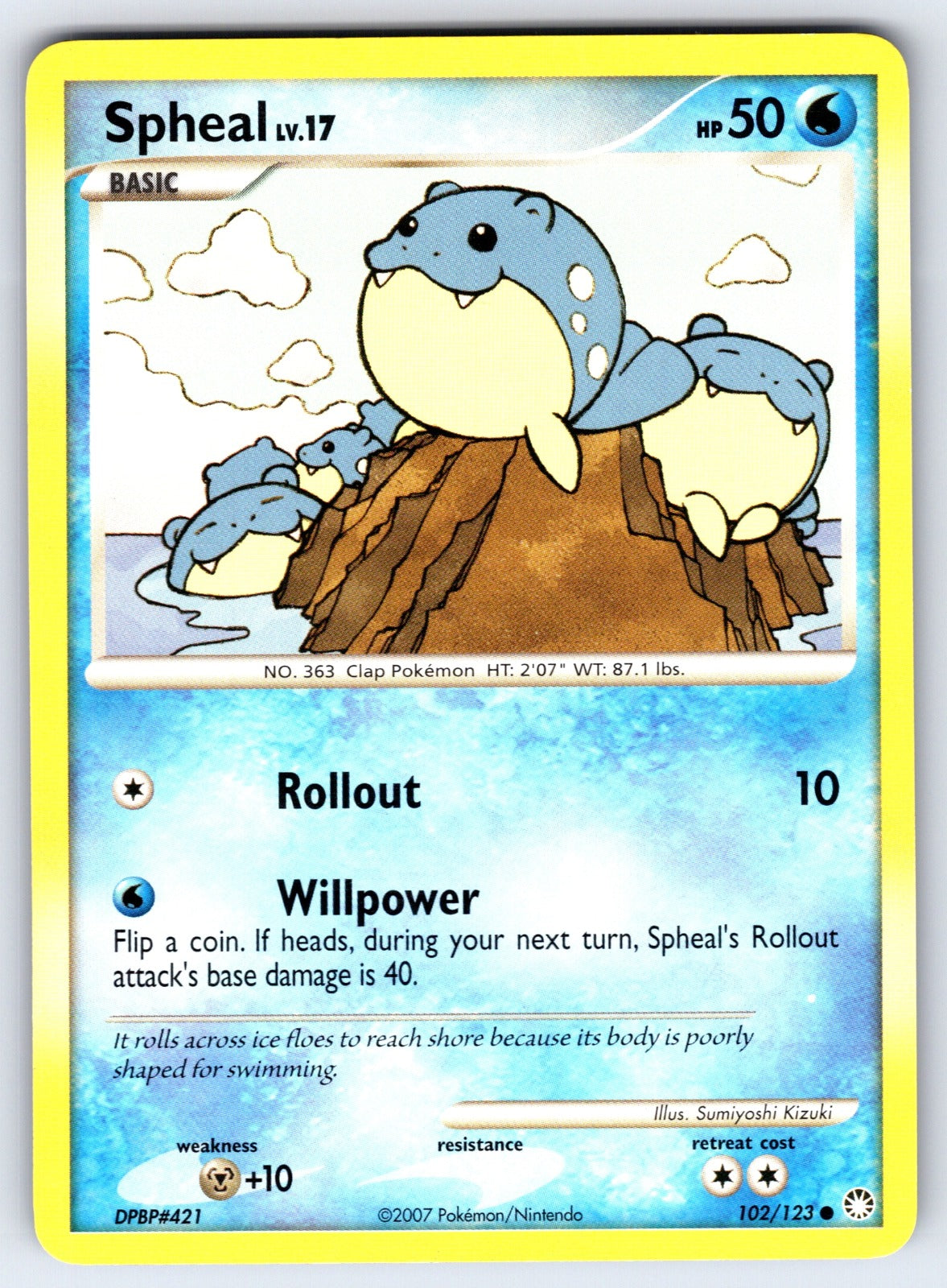 Spheal Common Mysterious Treasures 102/123 LP 2007