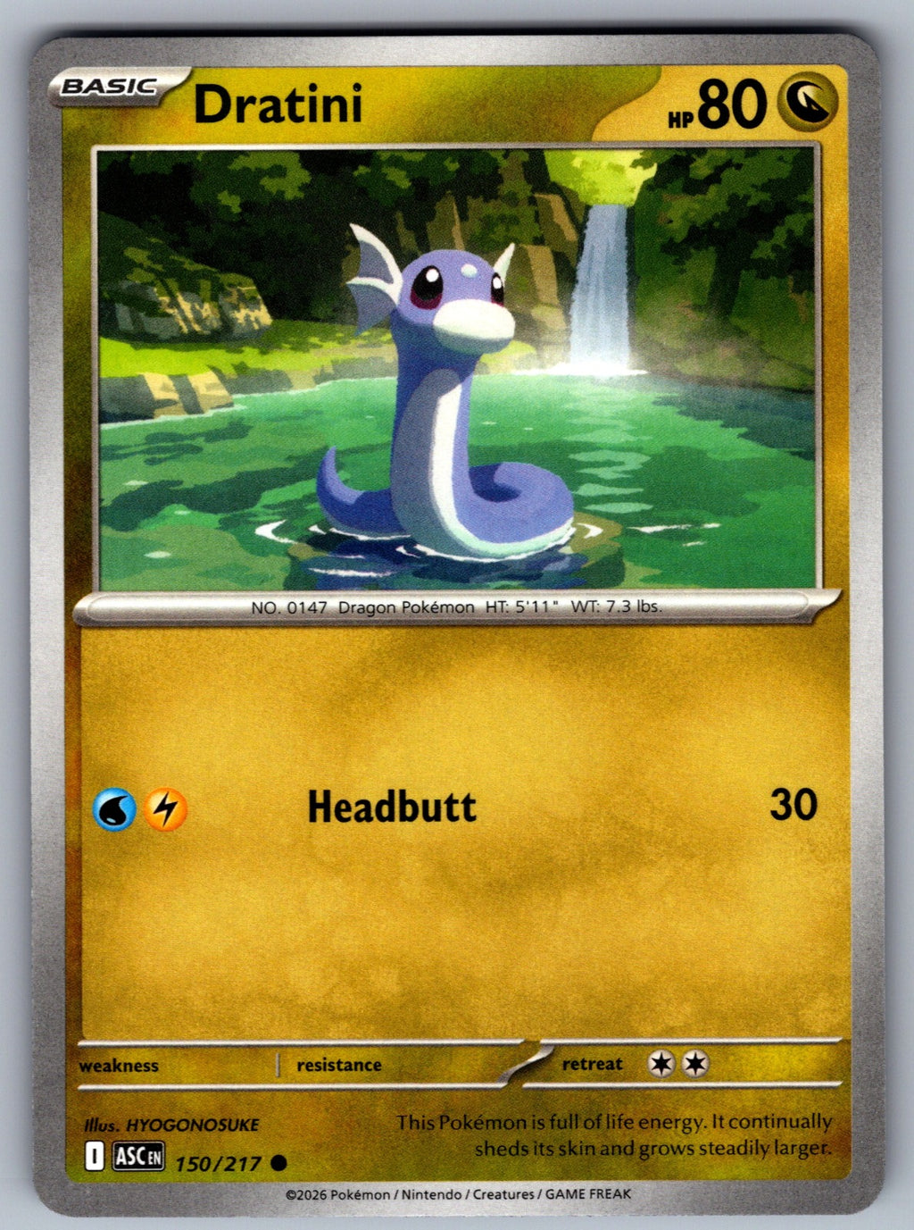 Dratini Common ME: Ascended Heroes 150/217 NM 2026