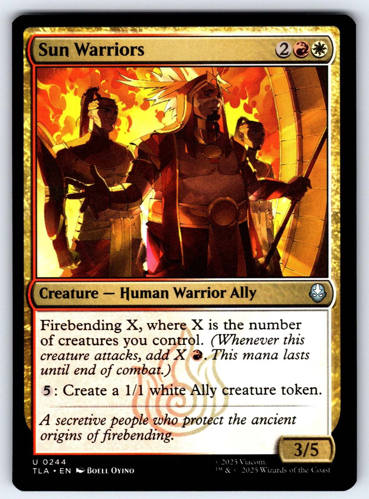 Sun Warriors U Avatar: The Last Airbender 244 NM 2025