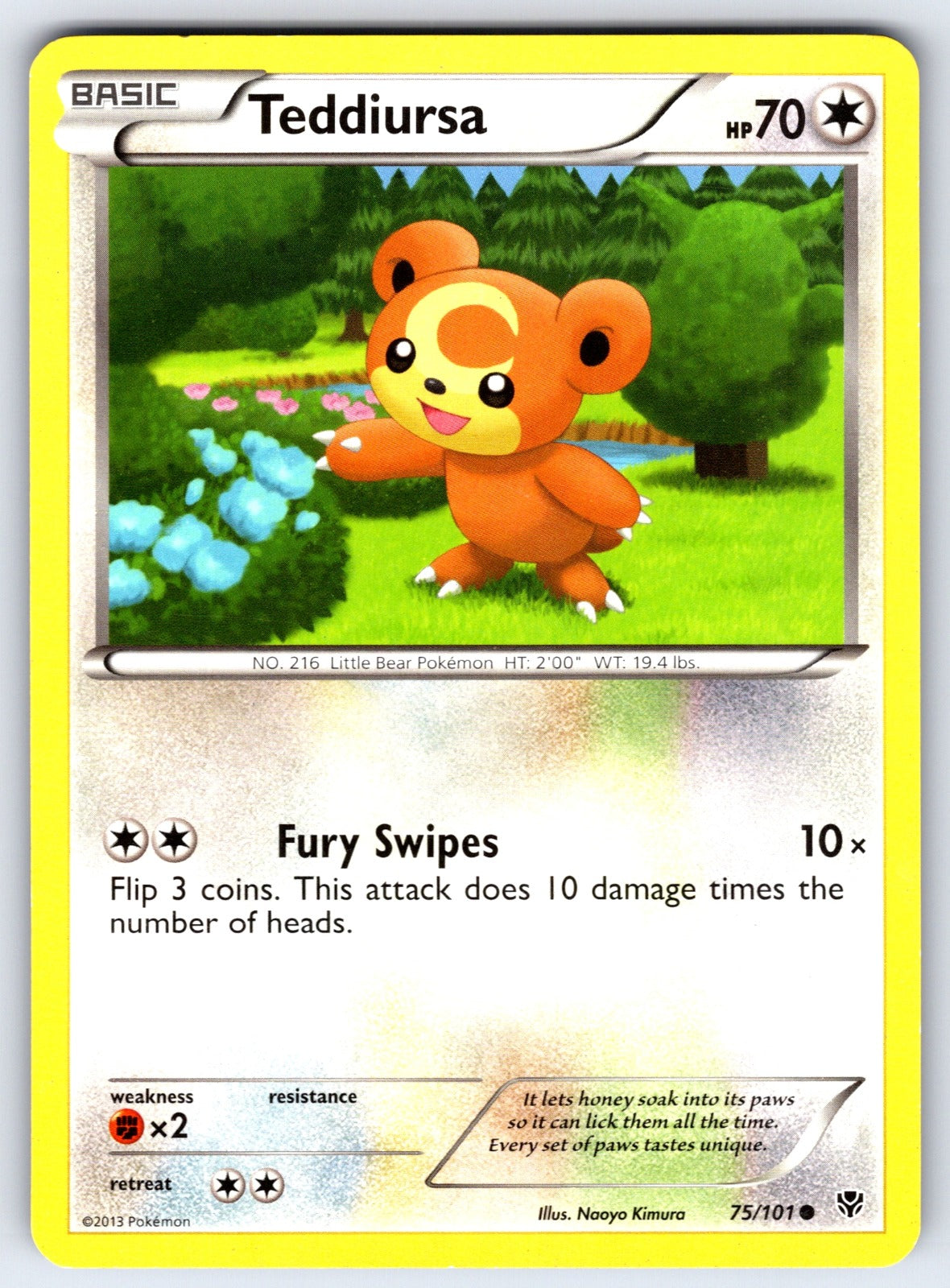 Teddiursa Common Plasma Blast 75/101 LP 2013