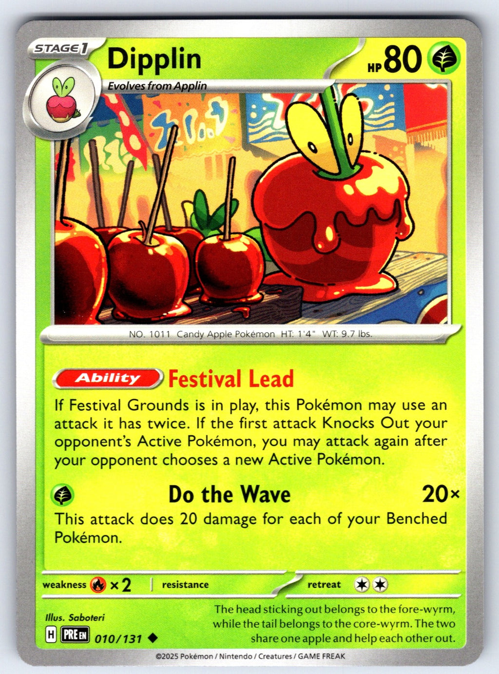 Dipplin Uncommon SV: Prismatic Evolutions 010/131 NM 2025