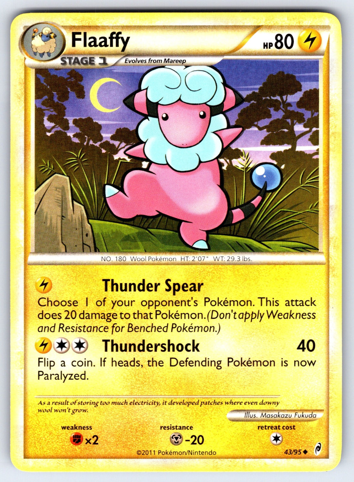 Flaaffy Uncommon Call of Legends 43/95 LP 2011
