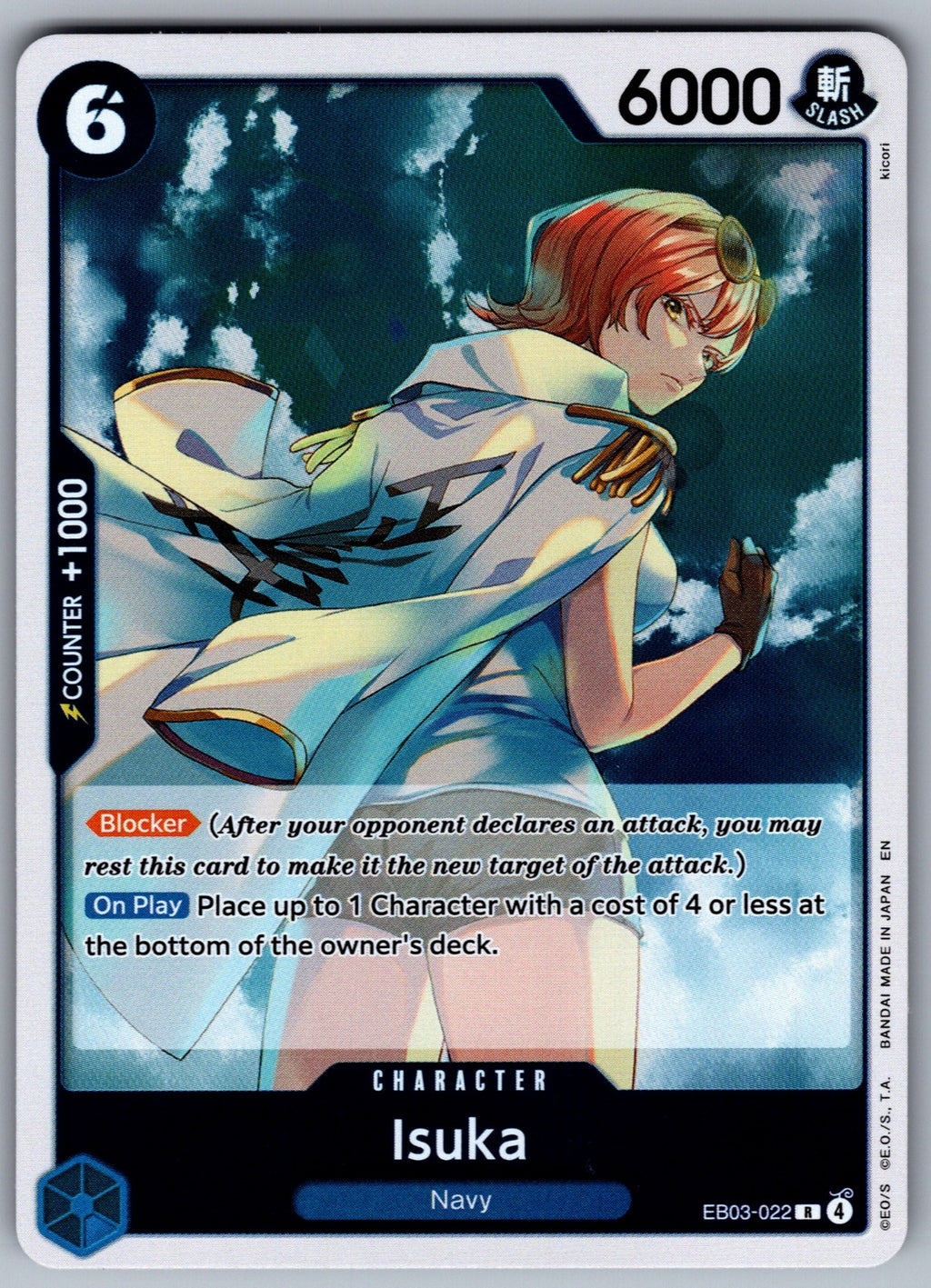 Isuka Foil R Extra Booster: One Piece Heroines Edition EB03-022 NM 2026