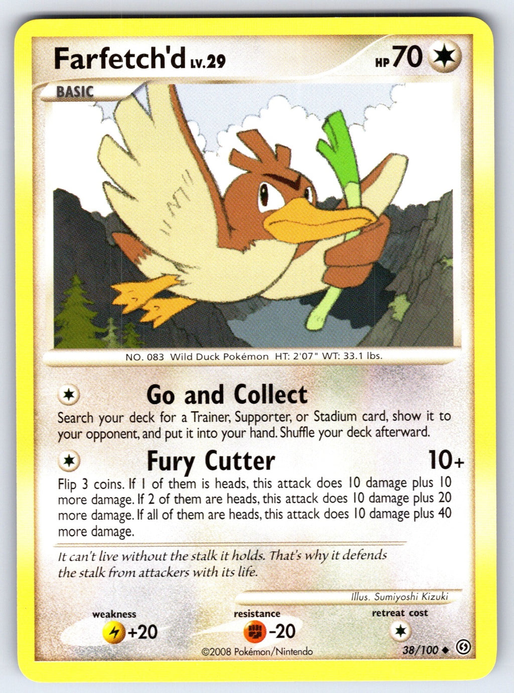 Farfetch'd Uncommon Stormfront 38/100 LP 2008