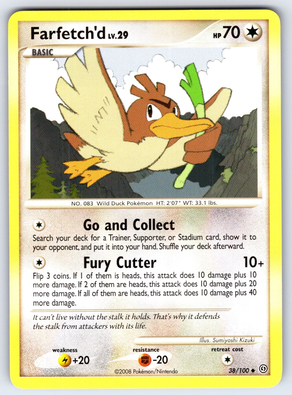 Farfetch'd Uncommon Stormfront 38/100 LP 2008