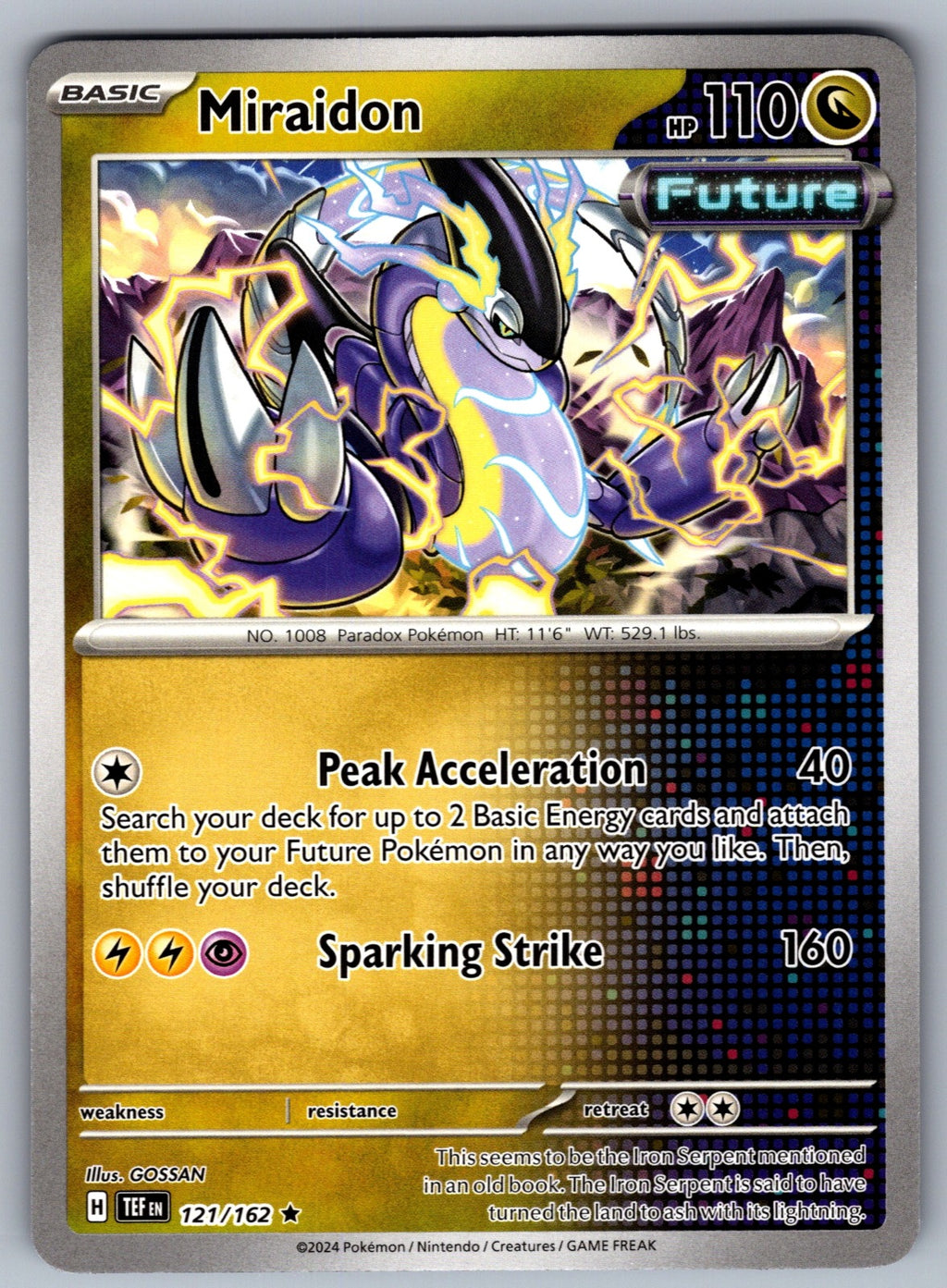 Miraidon Rare Deck Exclusives 121/162 NM 2016